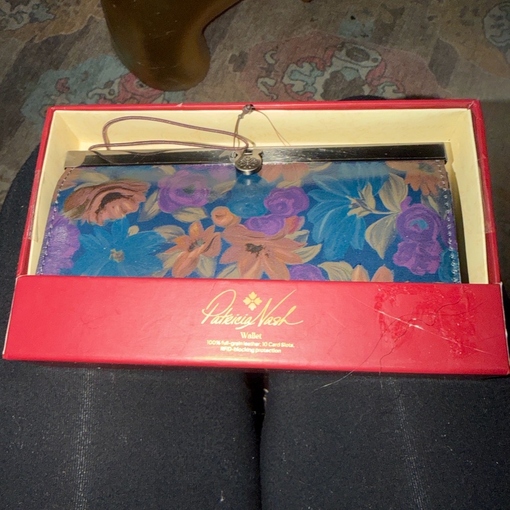 NIB Patricia Nash Multicolor Floral Wallet/Clutch